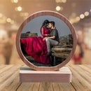 Personalized Bamboo Magnetic Circle Photo Stand