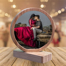 Personalized Bamboo Magnetic Circle Photo Stand