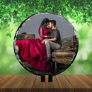 Personalized Rock Tile Circle Shape Photo Stand