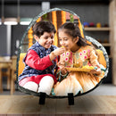 Personalized Rakhi Rock Tile Heart Shape Photo Stand