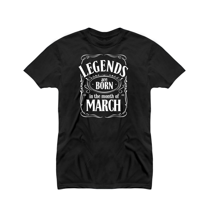 Legends are Born In Birthday T-shirt for Men