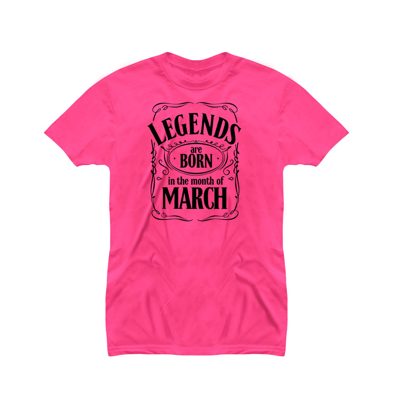 Legends are Born In Birthday T-shirt for Men