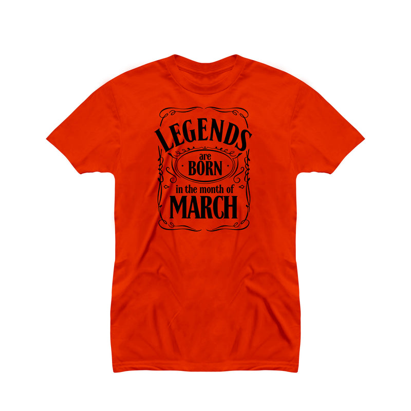 Legends are Born In Birthday T-shirt for Men
