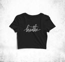 Breathe Crop Top Tees for Girls