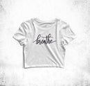 Breathe Crop Top Tees for Girls