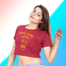 First I Need Coffee Crop Top Tees for Girls