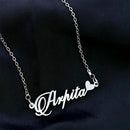 Personalised English Name Pendant with Heart