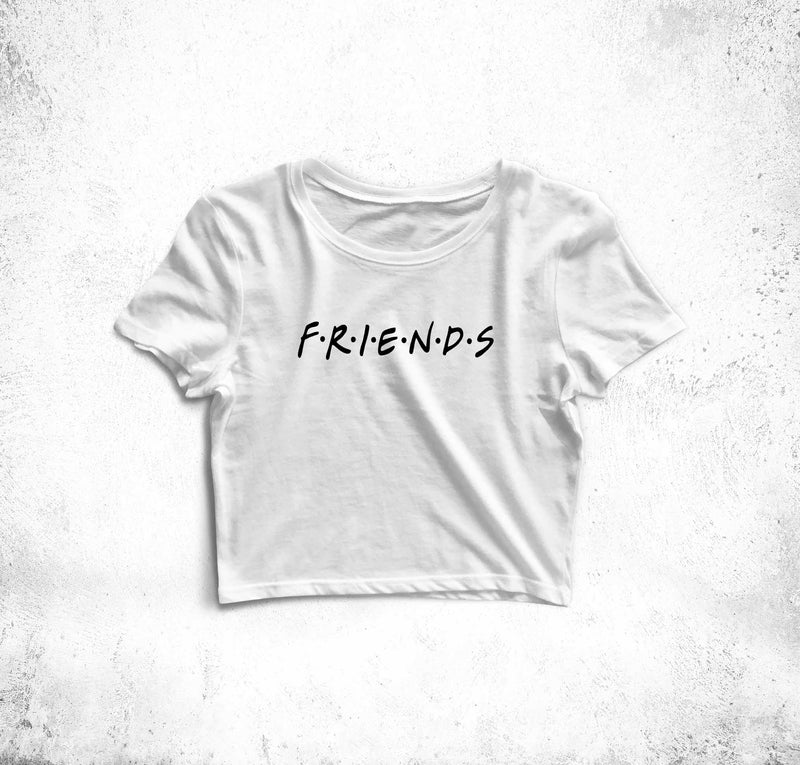 Friends Crop Top Tees for Girls