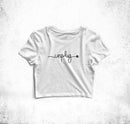 Unplug Crop Top Tees for Girls