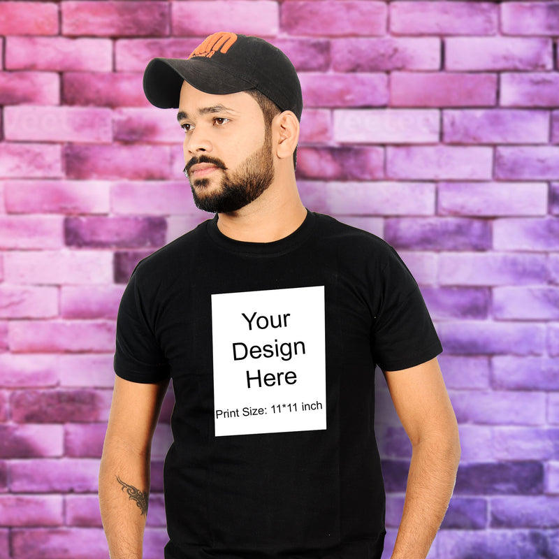 Customize Your Own Round Neck T-shirt for Men