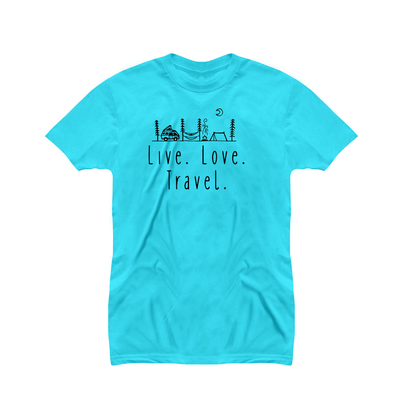 Live Love Travel T-shirt for Men