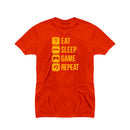 Eat Sleep Game Repeat T-shirt for Men