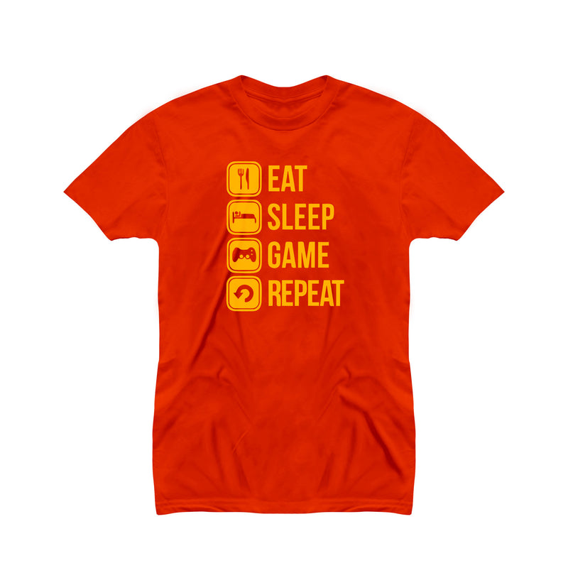 Eat Sleep Game Repeat T-shirt for Men