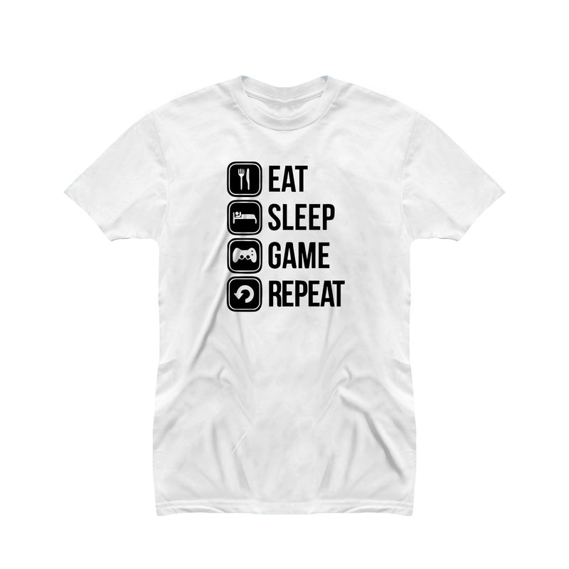 Eat Sleep Game Repeat T-shirt for Men