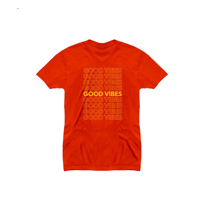 Good Vibes Typography Design T-shirt for Men