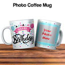 Happy Birthday Coffee Mug with photo