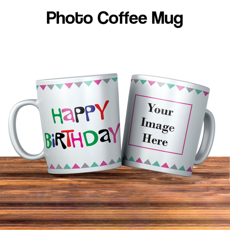 Happy Birthday Coffee Mug with photo