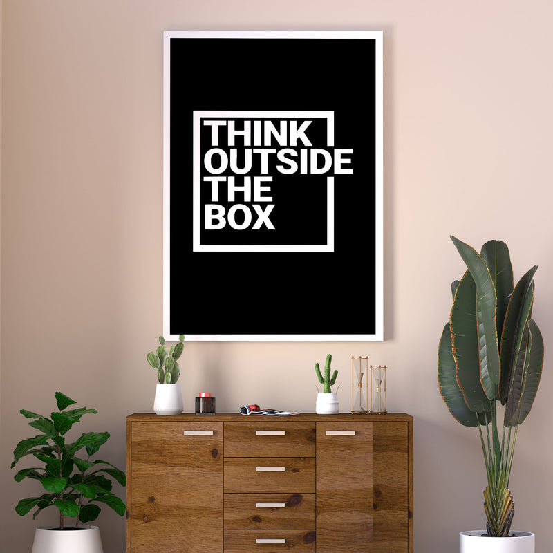 Think Outside The Box Wall Frame
