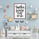 Together Is Our Favourite Place To Be Wall Frame
