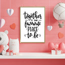 Together Is Our Favourite Place To Be Wall Frame