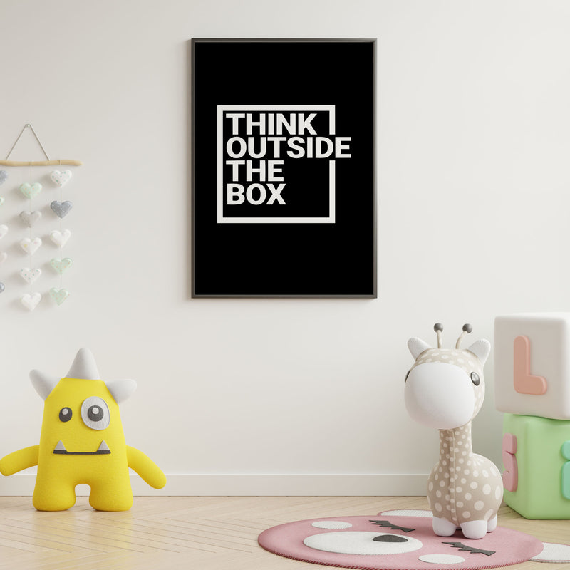 Think Outside The Box Wall Frame