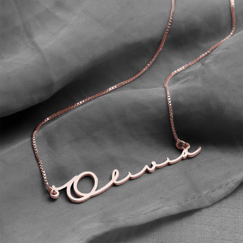 Personalized Signature Style Name Pendant