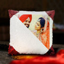 Personalized Square Sequin Cushion